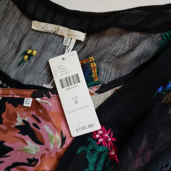 NWT Anthropologie Floreat two pieces Embroidered Dress. Size 8. - Picture 6 of 16